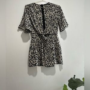 Animal print jumpsuit